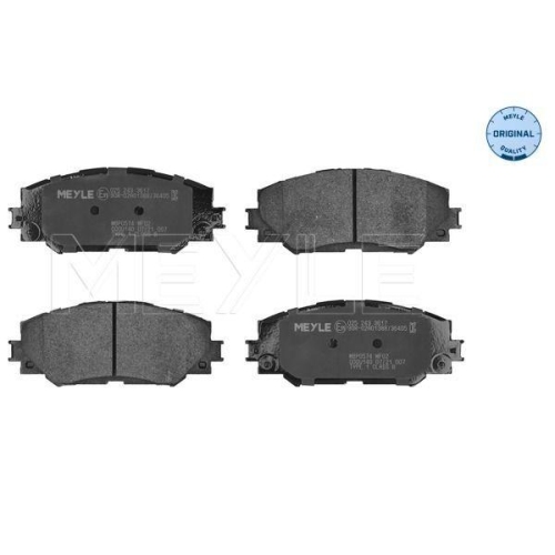 MEYLE Bremsbelagsatz, Scheibenbremse MEYLE-ORIGINAL: True to OE. 025 243 3617
