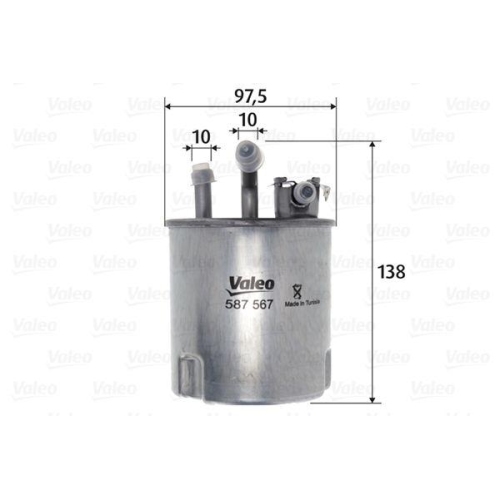 VALEO Kraftstofffilter 587567