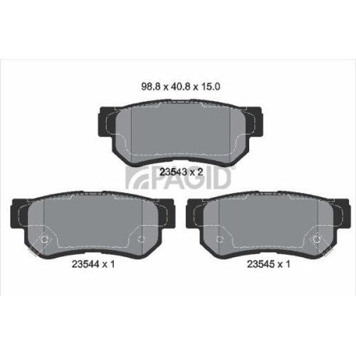 PAGID Bremsbelagsatz, Scheibenbremse T1305N