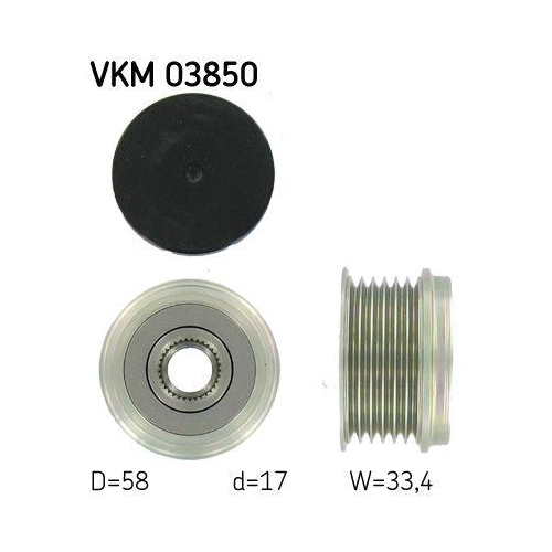 SKF Generatorfreilauf VKM 03850