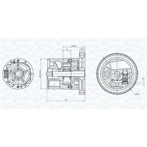MAGNETI MARELLI Ölpumpe 351516000038
