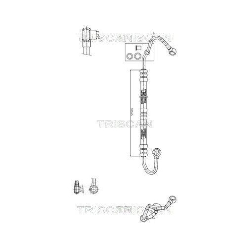 TRISCAN Hydraulikschlauch, Lenkung 8516 11018