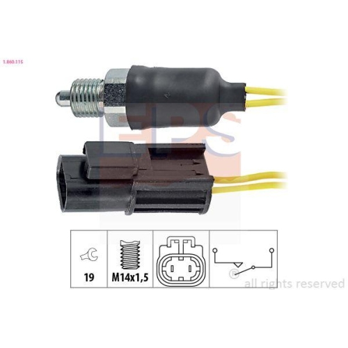 EPS Schalter, R&uuml;ckfahrleuchte Made in Italy - OE Equivalent 1.860.115