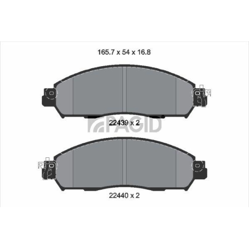 PAGID Bremsbelagsatz, Scheibenbremse T2576N