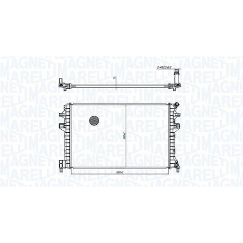 MAGNETI MARELLI Kühler, Motorkühlung 350213166300