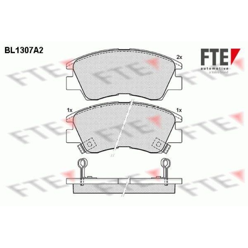 FTE Bremsbelagsatz, Scheibenbremse 9010099