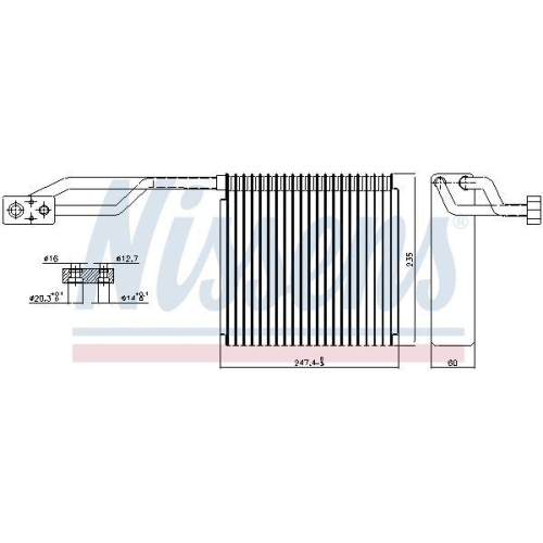 NISSENS Verdampfer, Klimaanlage 92326