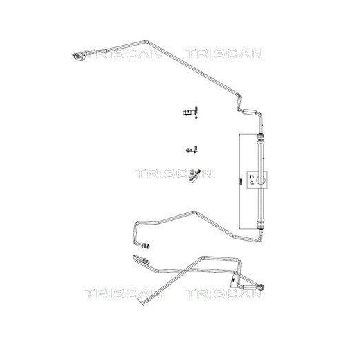 TRISCAN Hydraulikschlauch, Lenkung 8516 16046