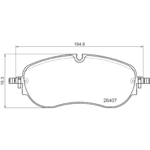HELLA Bremsbelagsatz, Scheibenbremse
