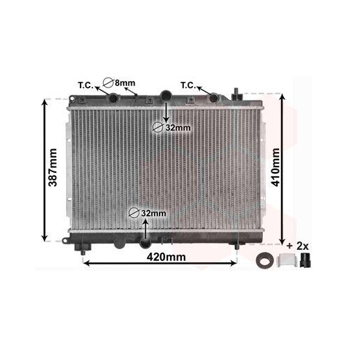 VAN WEZEL K&uuml;hler, Motork&uuml;hlung 02002153