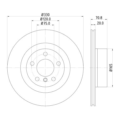 DON Bremsscheibe PCD12432