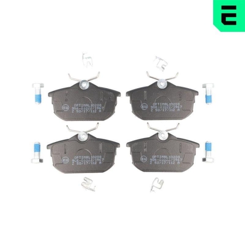 OPTIMAL Bremsbelagsatz, Scheibenbremse BP-10208