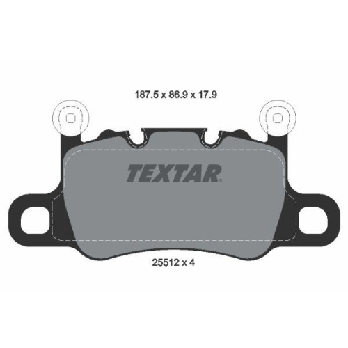 TEXTAR Bremsbelagsatz, Scheibenbremse 2551203