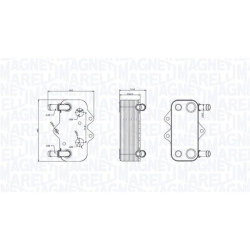 MAGNETI MARELLI Ölkühler, Motoröl 350300002100