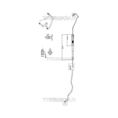 TRISCAN Hydraulikschlauch, Lenkung 8516 29041