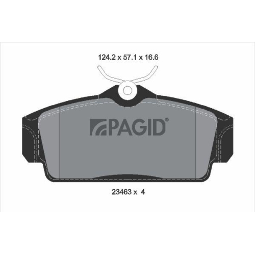 PAGID Bremsbelagsatz, Scheibenbremse T5121N