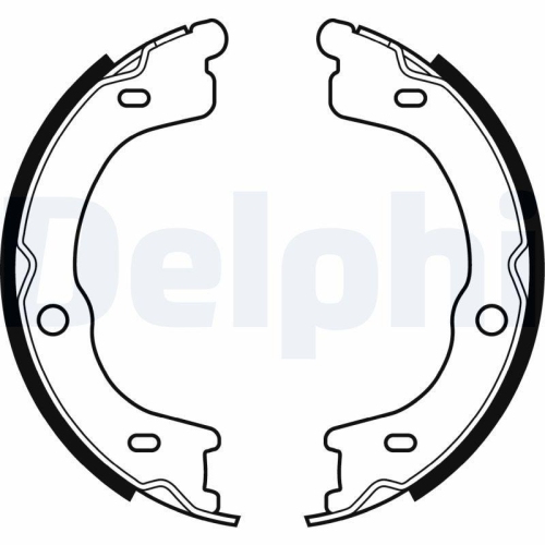 DELPHI Bremsbackensatz, Feststellbremse LS2048