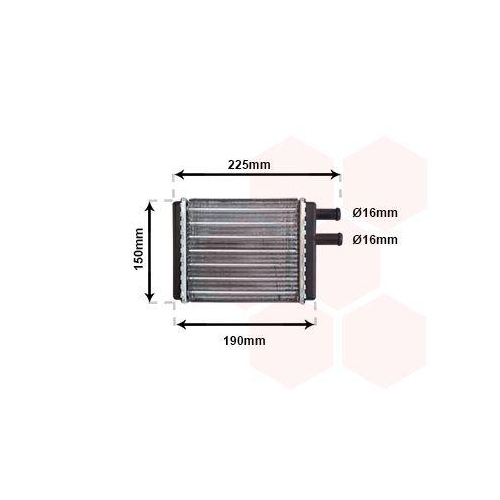VAN WEZEL W&auml;rmetauscher, Innenraumheizung 02006083