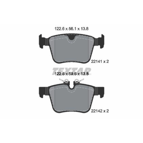 TEXTAR Bremsbelagsatz, Scheibenbremse Q+ 2214103