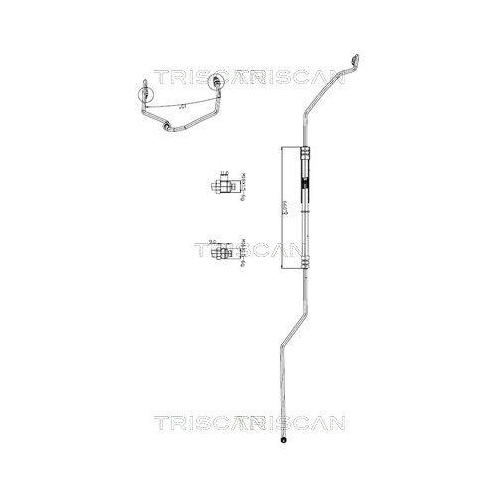 TRISCAN Hydraulikschlauch, Lenkung 8516 29042