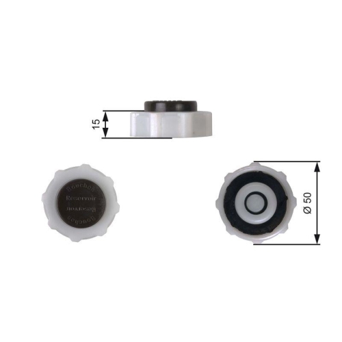 GATES Verschlussdeckel, K&uuml;hlmittelbeh&auml;lter RC222