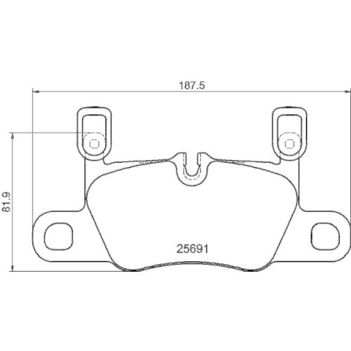 HELLA Bremsbelagsatz, Scheibenbremse