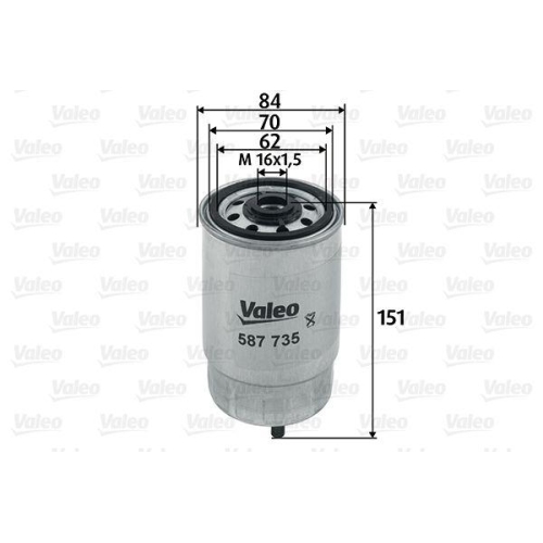 VALEO Kraftstofffilter 587735