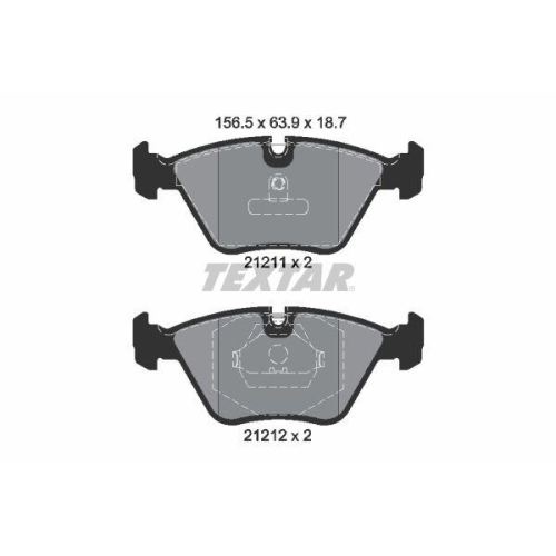 TEXTAR Bremsbelagsatz, Scheibenbremse Q+ 2121102
