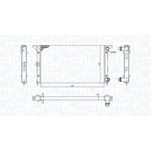 MAGNETI MARELLI Kühler, Motorkühlung 350213194900