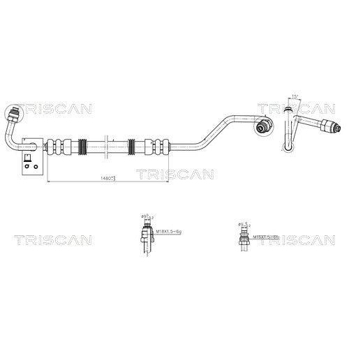 TRISCAN Hydraulikschlauch, Lenkung 8516 29044