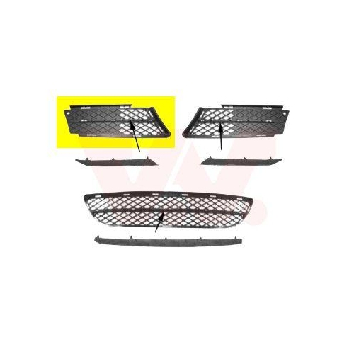 VAN WEZEL L&uuml;ftungsgitter, Sto&szlig;f&auml;nger ** Equipart ** 0657594