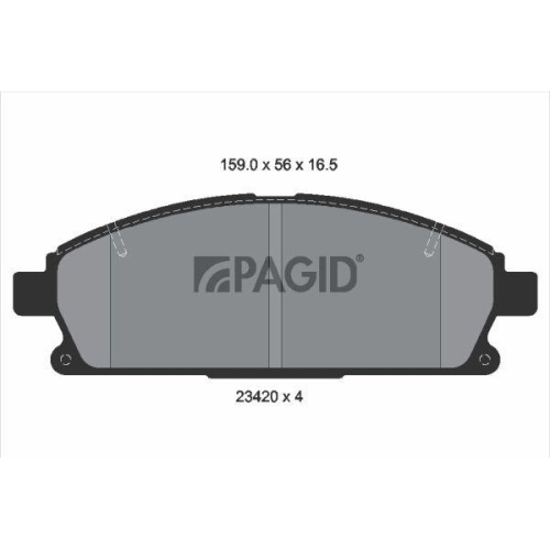 PAGID Bremsbelagsatz, Scheibenbremse T2411N