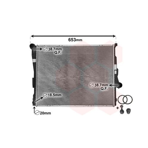 VAN WEZEL Kühler, Motorkühlung *** IR PLUS *** 06002278