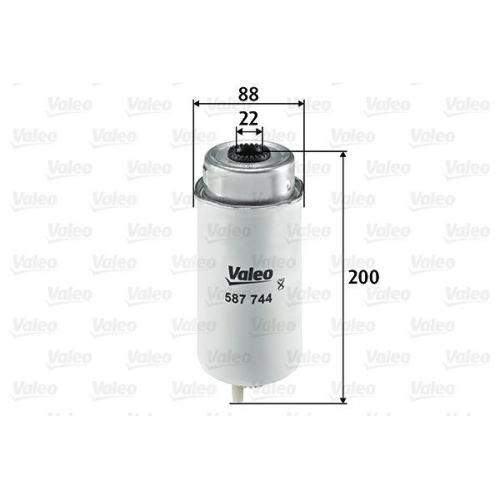 VALEO Kraftstofffilter 587744