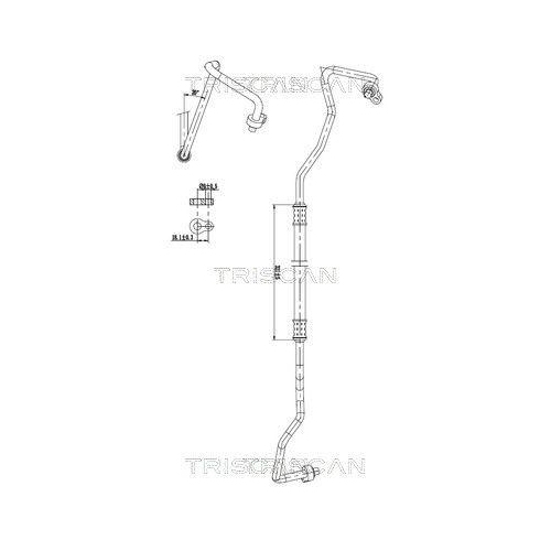 TRISCAN Hochdruck-/Niederdruckleitung, Klimaanlage 9010 16069