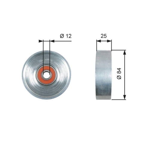 GATES Spannrolle, Keilrippenriemen DriveAlign&trade; T39178