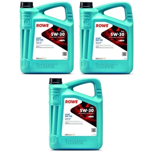Motorenöl Motoröl ROWE HIGHTEC SYNT RSP 290 SAE 5W-30 15 Liter 20114-0050-99