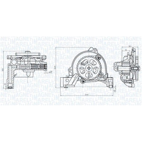 MAGNETI MARELLI Ölpumpe 351516000026