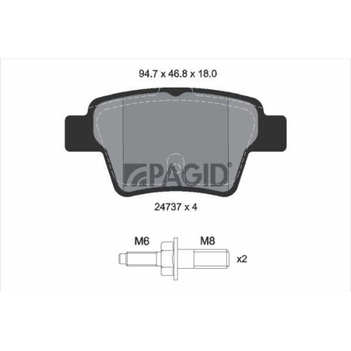 PAGID Bremsbelagsatz, Scheibenbremse T1759N