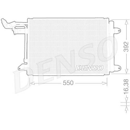 DENSO Kondensator, Klimaanlage DCN32002