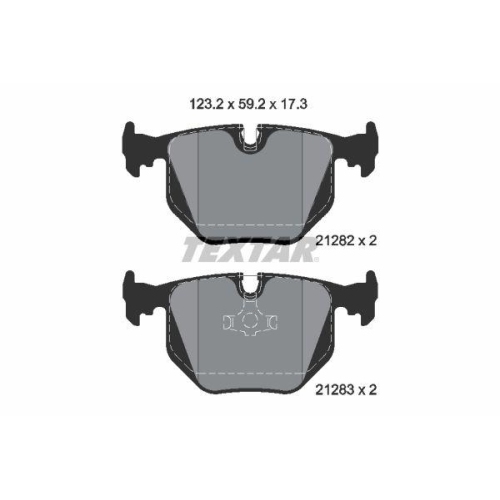 TEXTAR Bremsbelagsatz, Scheibenbremse Q+ 2128201