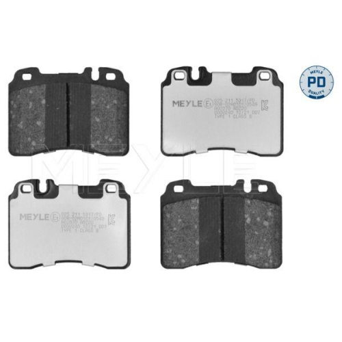 MEYLE Bremsbelagsatz, Scheibenbremse MEYLE-PD: Advanced performance and design. 025 211 5317/PD