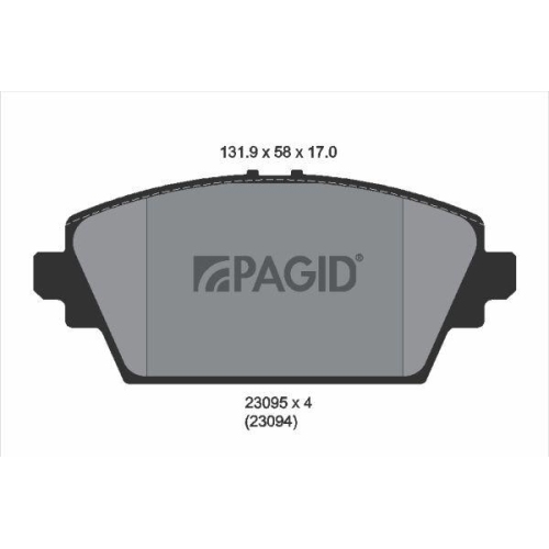 PAGID Bremsbelagsatz, Scheibenbremse T1511N