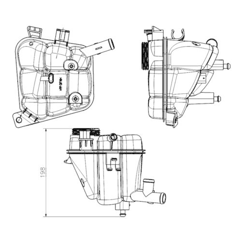 MAHLE Ausgleichsbehälter, Kühlmittel BEHR
