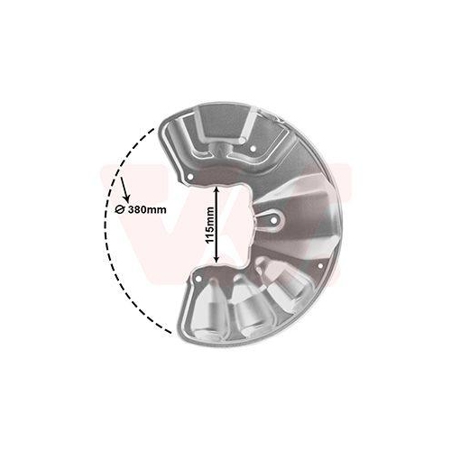 VAN WEZEL Spritzblech, Bremsscheibe 3069371