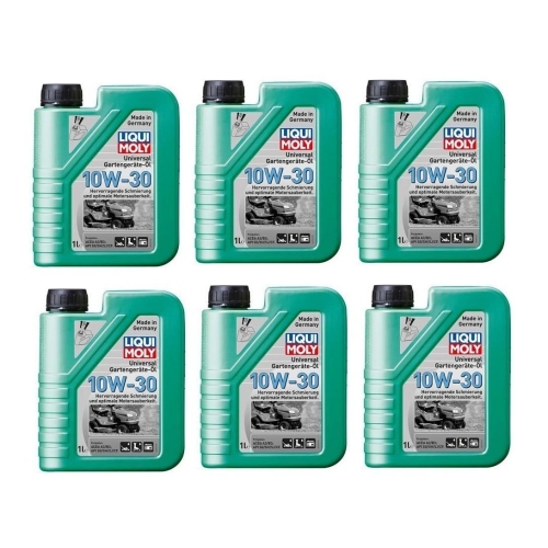 Universal Gartengeräte-Öl 10W-30 Liqui Moly Rasenmäher 4-Takt Häcksler 6 Liter