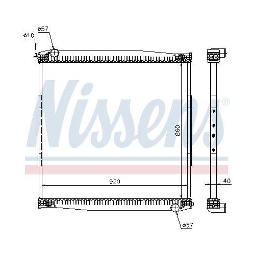 NISSENS K&uuml;hler, Motork&uuml;hlung 640690
