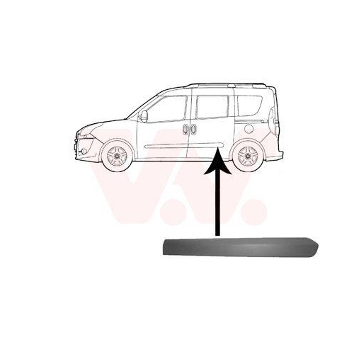 VAN WEZEL Zier-/Schutzleiste, T&uuml;r 1638425