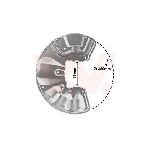 VAN WEZEL Spritzblech, Bremsscheibe 3069372