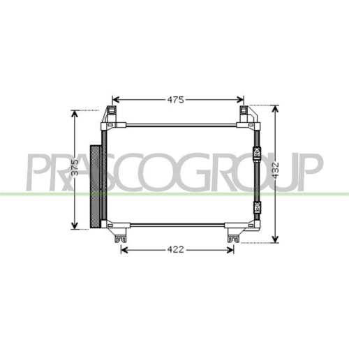 PRASCO Kondensator, Klimaanlage PrascoSelection TY325C003